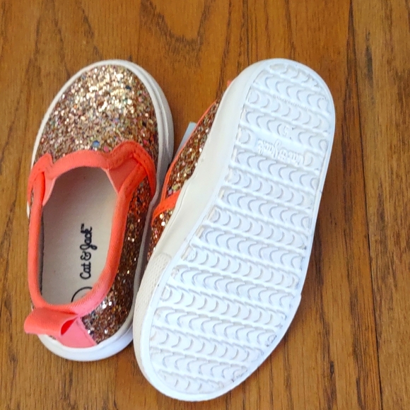 NWT Girls Infant Sneakers Size 5 - Cat and Jack - Picture 5 of 6